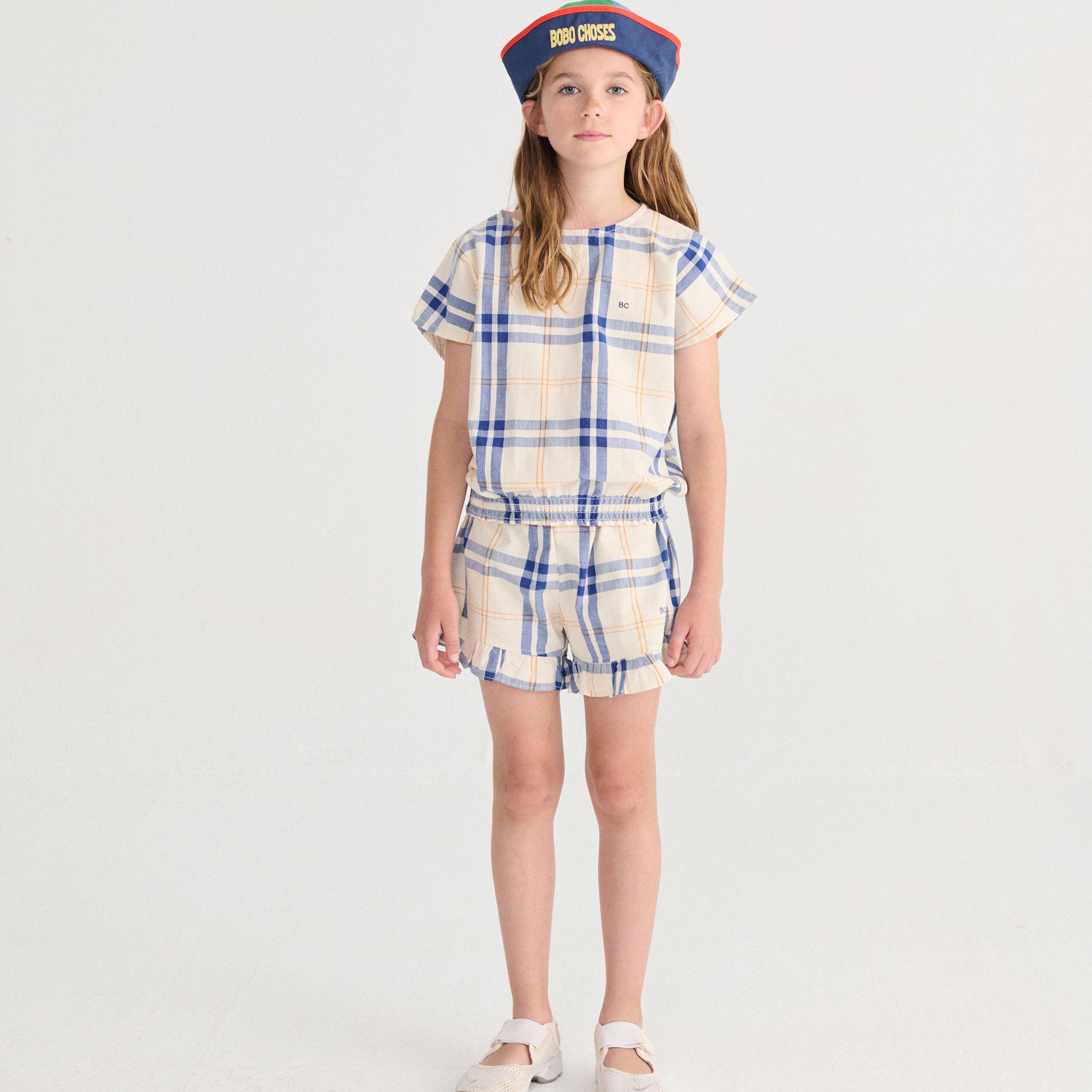 Shorts Fun Tartan Offwhite