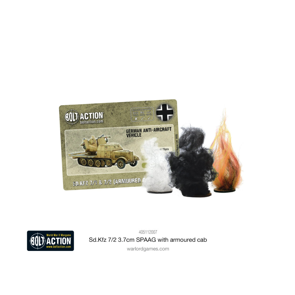 Bolt Action - German - Sd.Kfz 7/2 3.7cm SPAAG With Armoured Cab