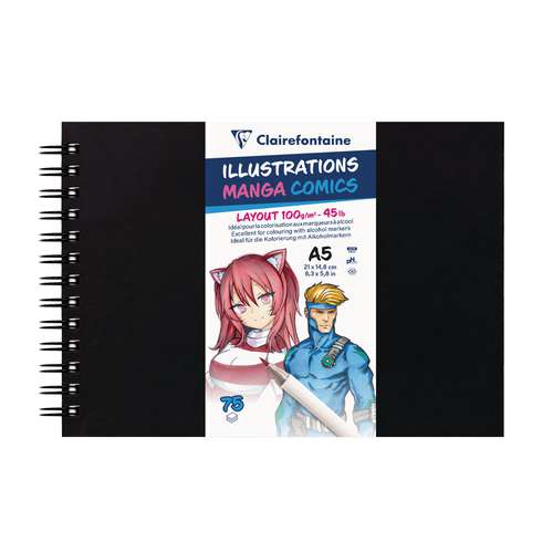 Clairefontaine Illustrations Manga Comic Spiralbuch