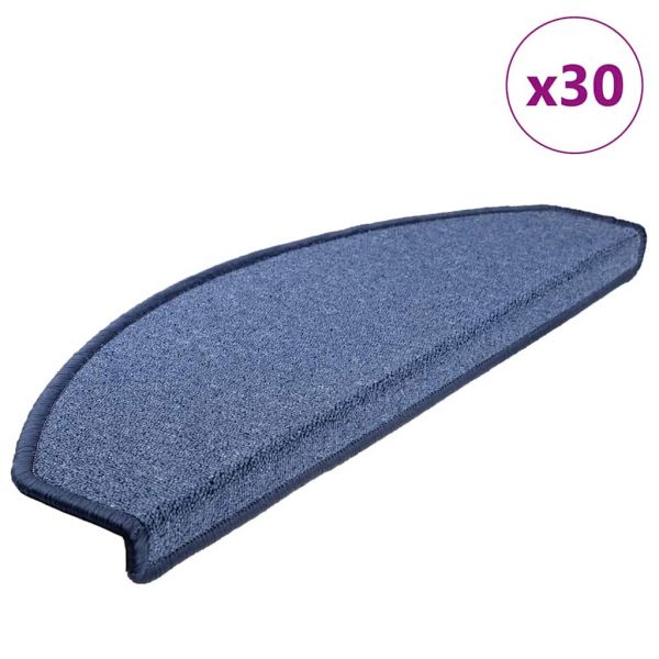 Tapete vidaXL de Escada 30 Peças 65x24x4 cm Azul - 4231439955