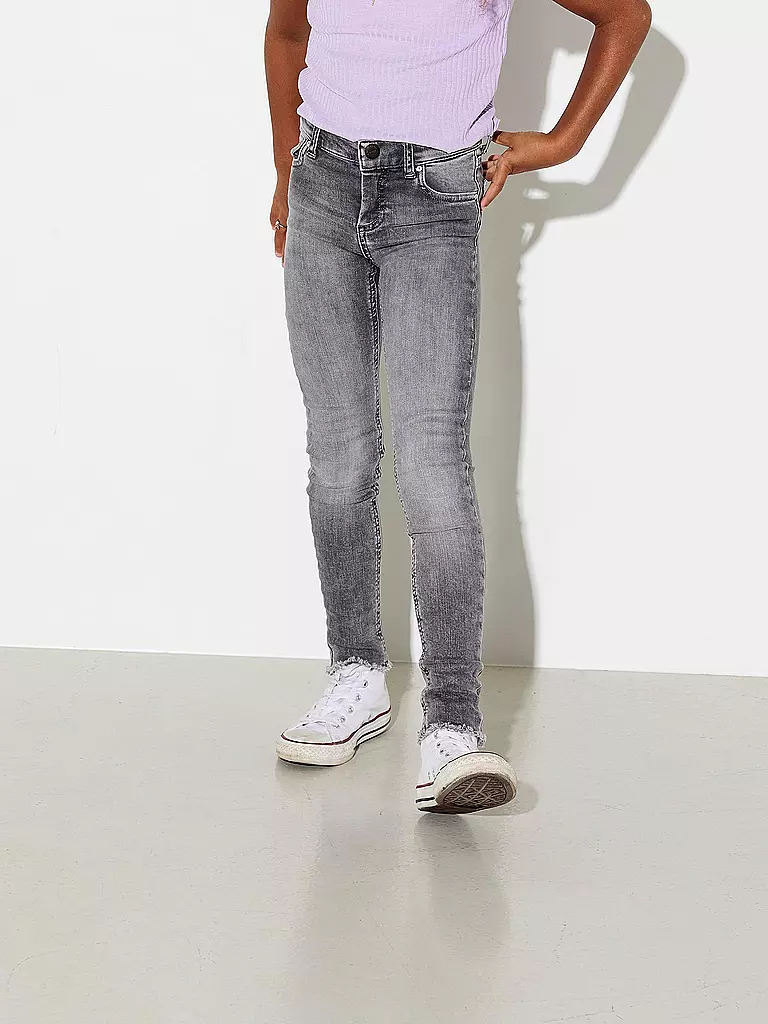 ONLY Mädchen Jeans Skinny Fit KONBLUSH grau