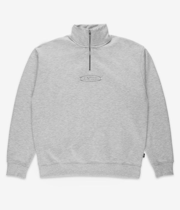 Antix Simplex Half Zip Sweatshirt (heather white)