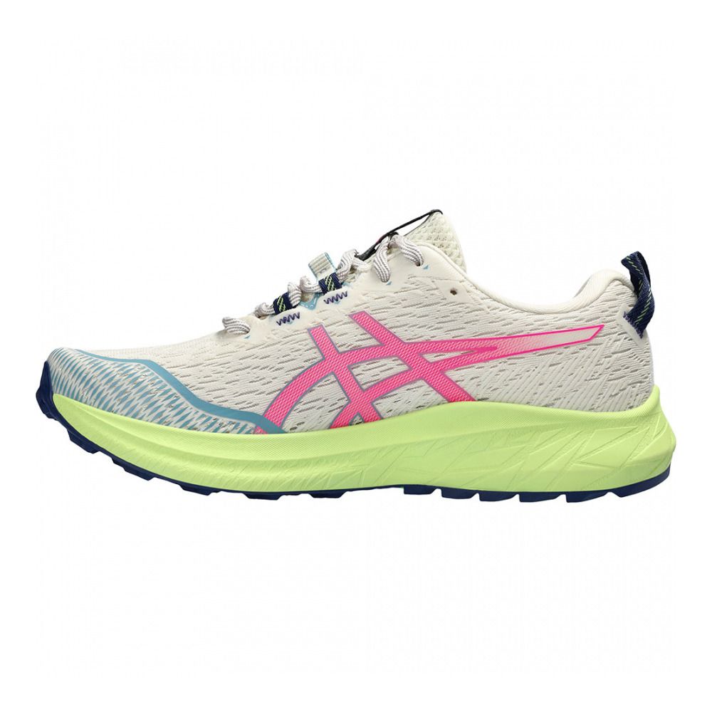 Asics FUJI LITE 4 - Chaussures trail Femme birch/hot pink