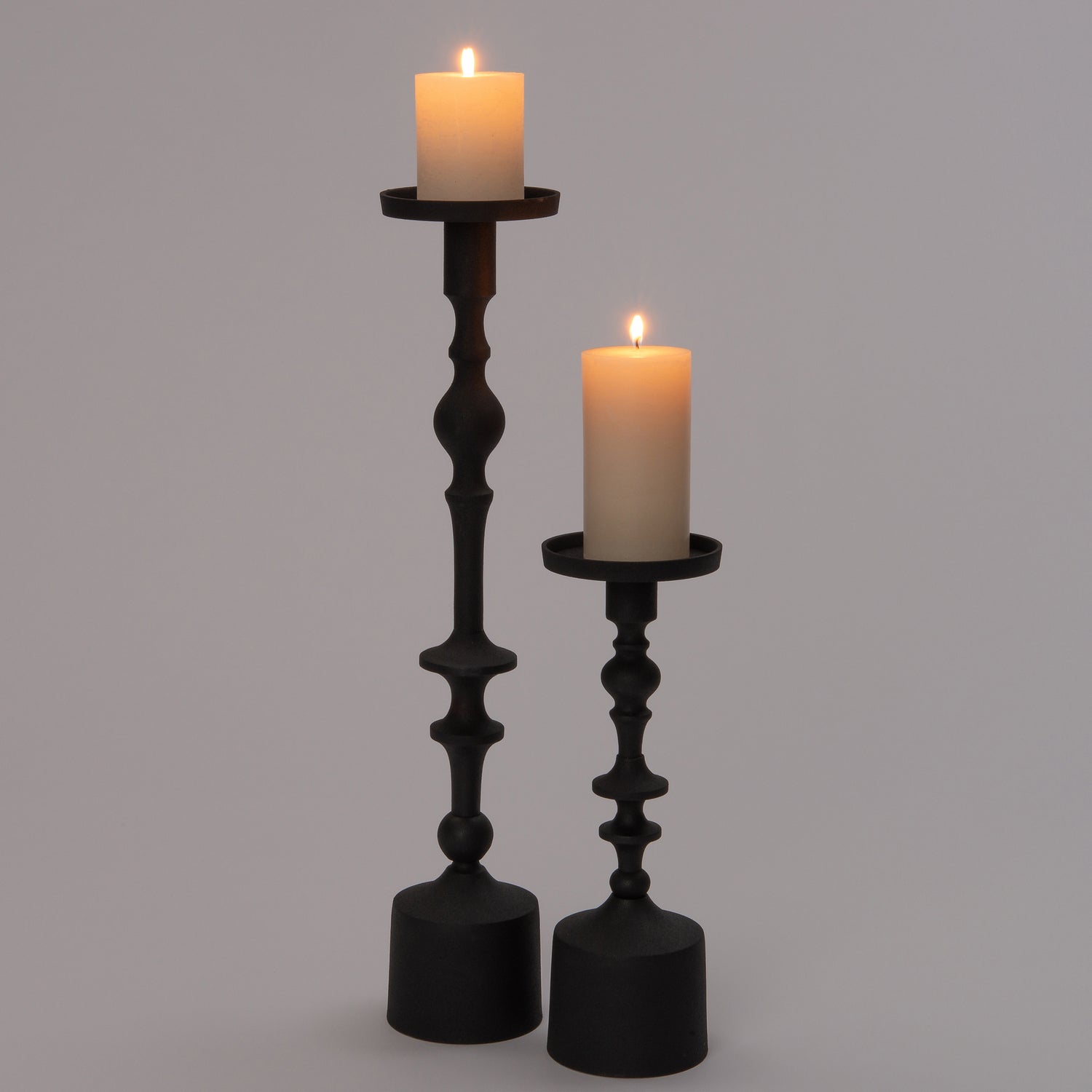 Intratuin kandelaar Youp zwart D 11,3 H 54,3 cm