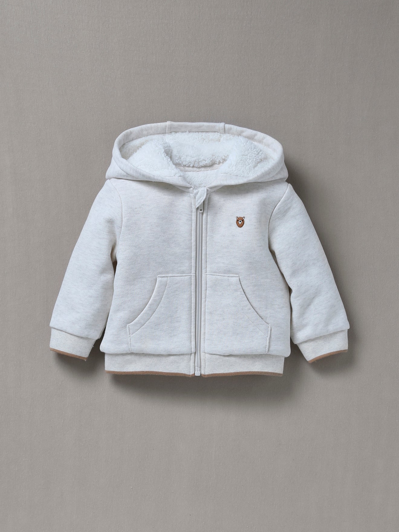 Sweat zippé Bébé doublé sherpa