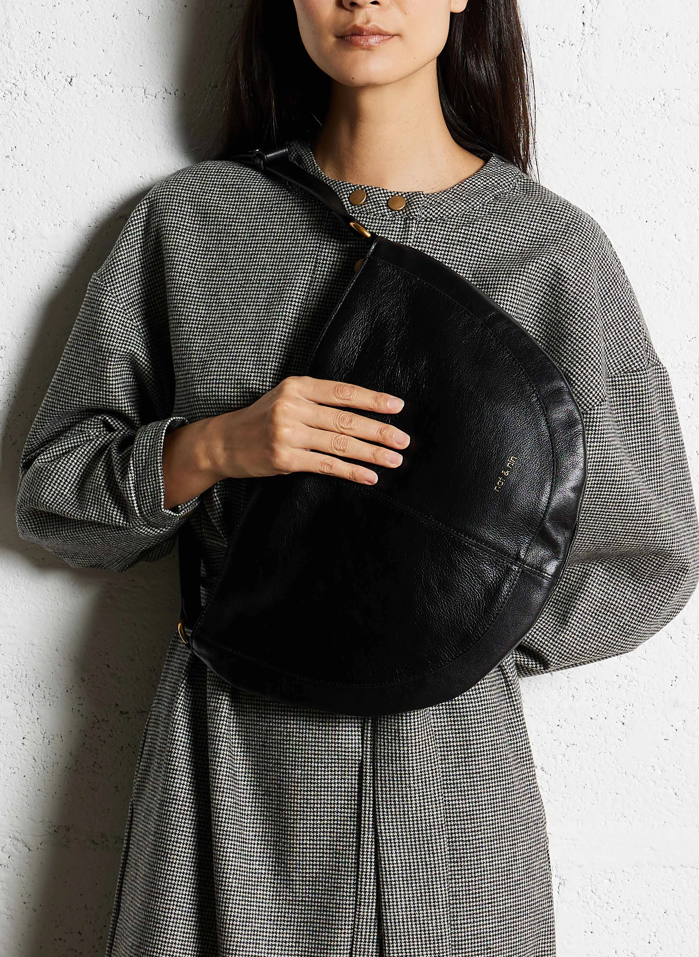 RODEO - Sac cabas porté épaule en cuir | Noir