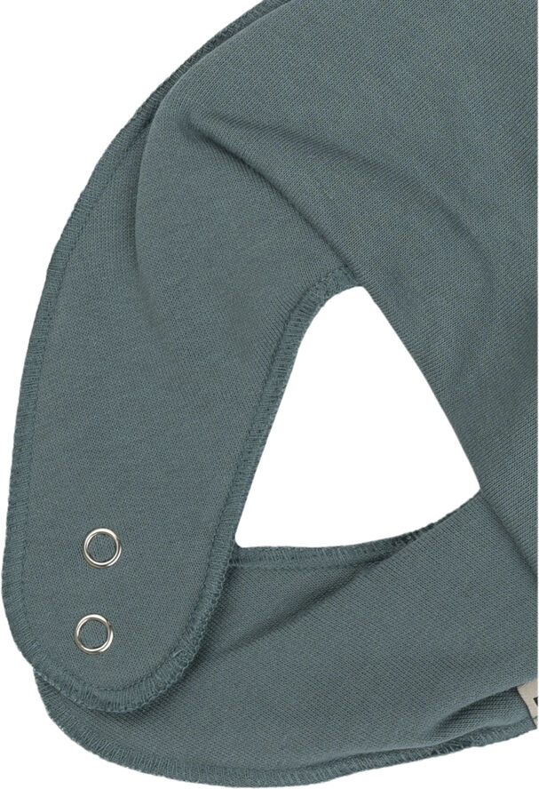 Mikk-Line Cotton Bibs - Triangle Mineral blue