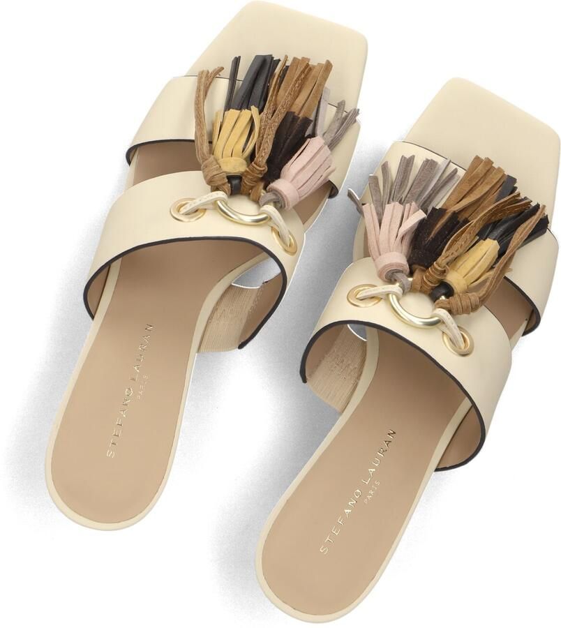 STEFANO LAURAN Muiltjes Dames St2651b Maat: 40 Materiaal: Leer Kleur: Beige