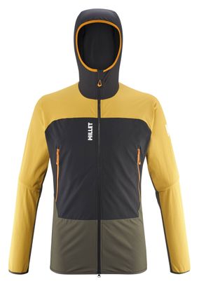 Veste Softshell Millet Fusion XCS Hoodie Khaki/Jaune