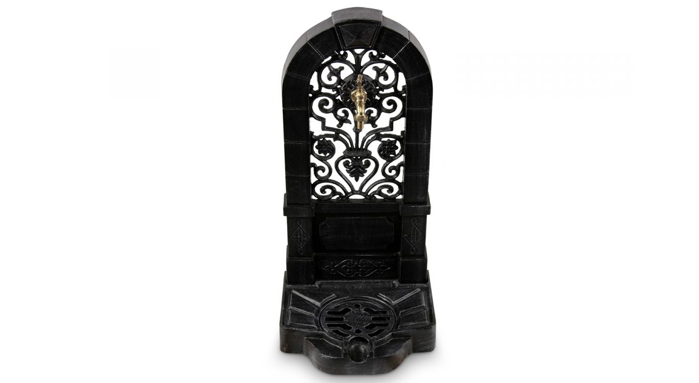 Fontaine de jardin fonte gris 35.5x31x74.5cm