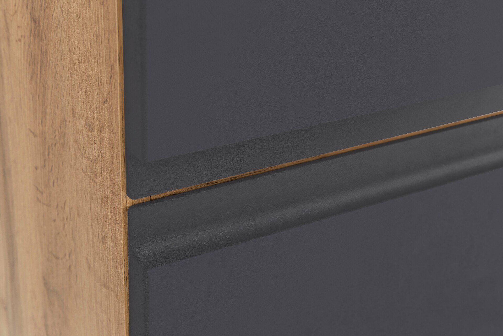 Hochschrank Gent grau B/H/T 40x180x35 cm