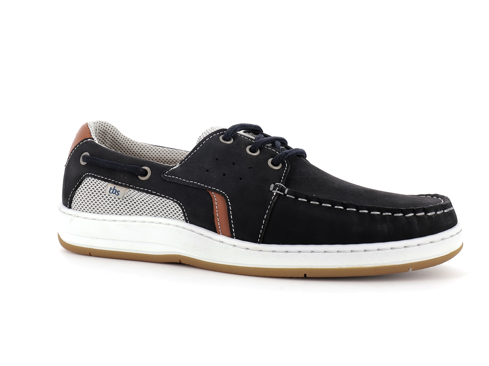 Tbs-SAFFORD Cuir gras Marine