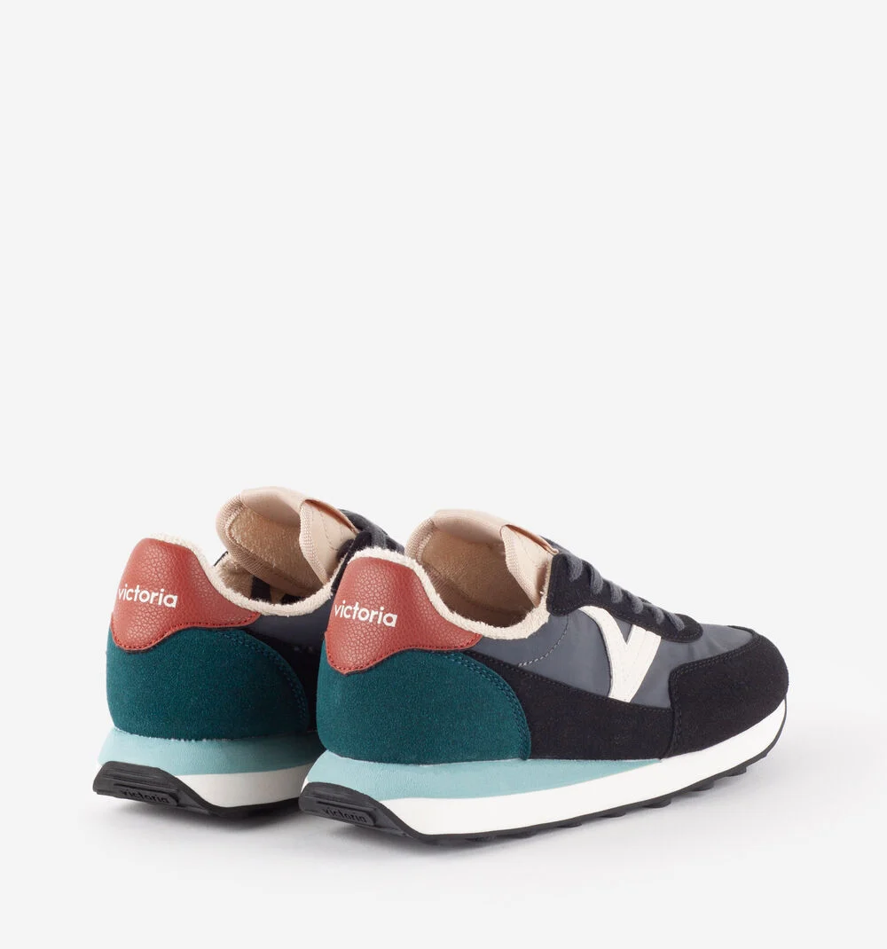 ASTRO NYLON MULTICOLORE Baskets pour femmes semelle bicolore NEGRO