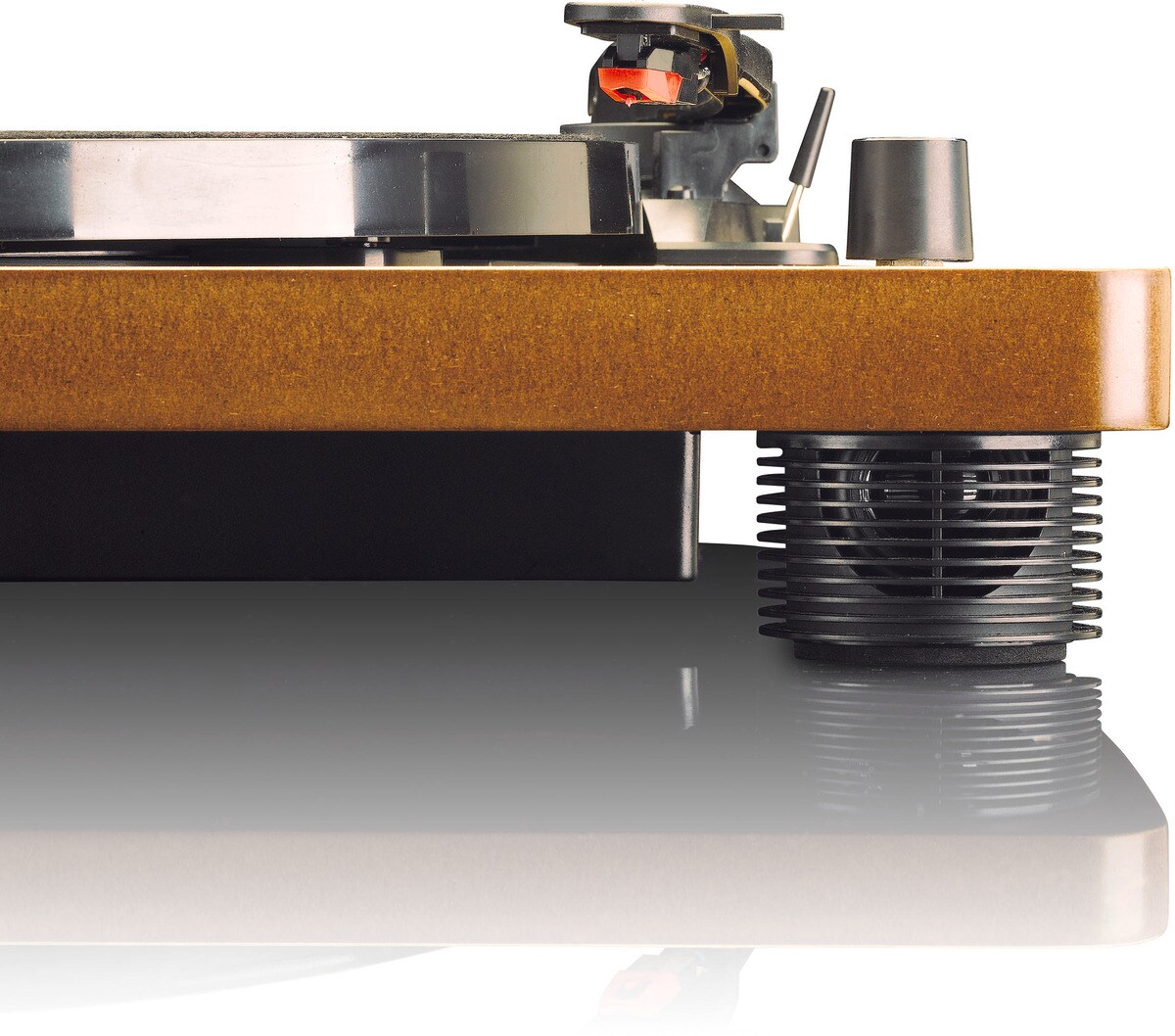 LENCO LS-50WD Plattenspieler mit int. Lautsprechern, Holz