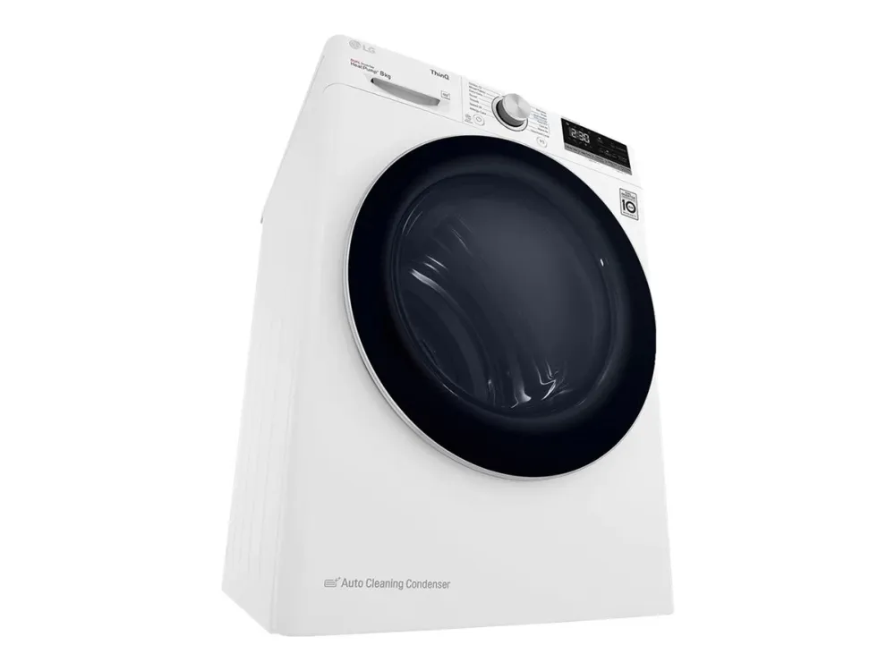 LG RH80V3AV6N - Tørremaskine - Wi-Fi - bredde: 60 cm - dybde: 69 cm - højde: 85 cm - frontbetjening - hvid