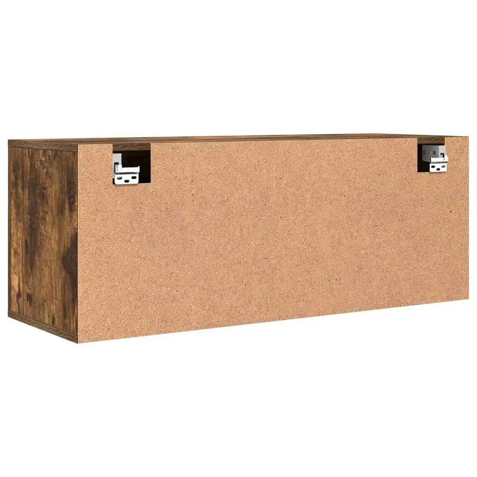 vidaXL - Wandschoenenkast - Bruin - Bewerkt hout