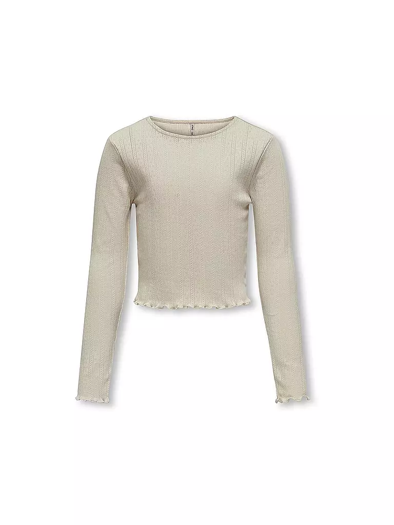 ONLY Mädchen Langarmshirt KOGCARLOTTA beige