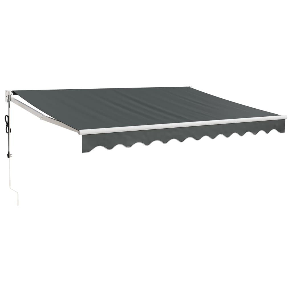 Auvent rétractable automatique anthracite 3x2,5 m