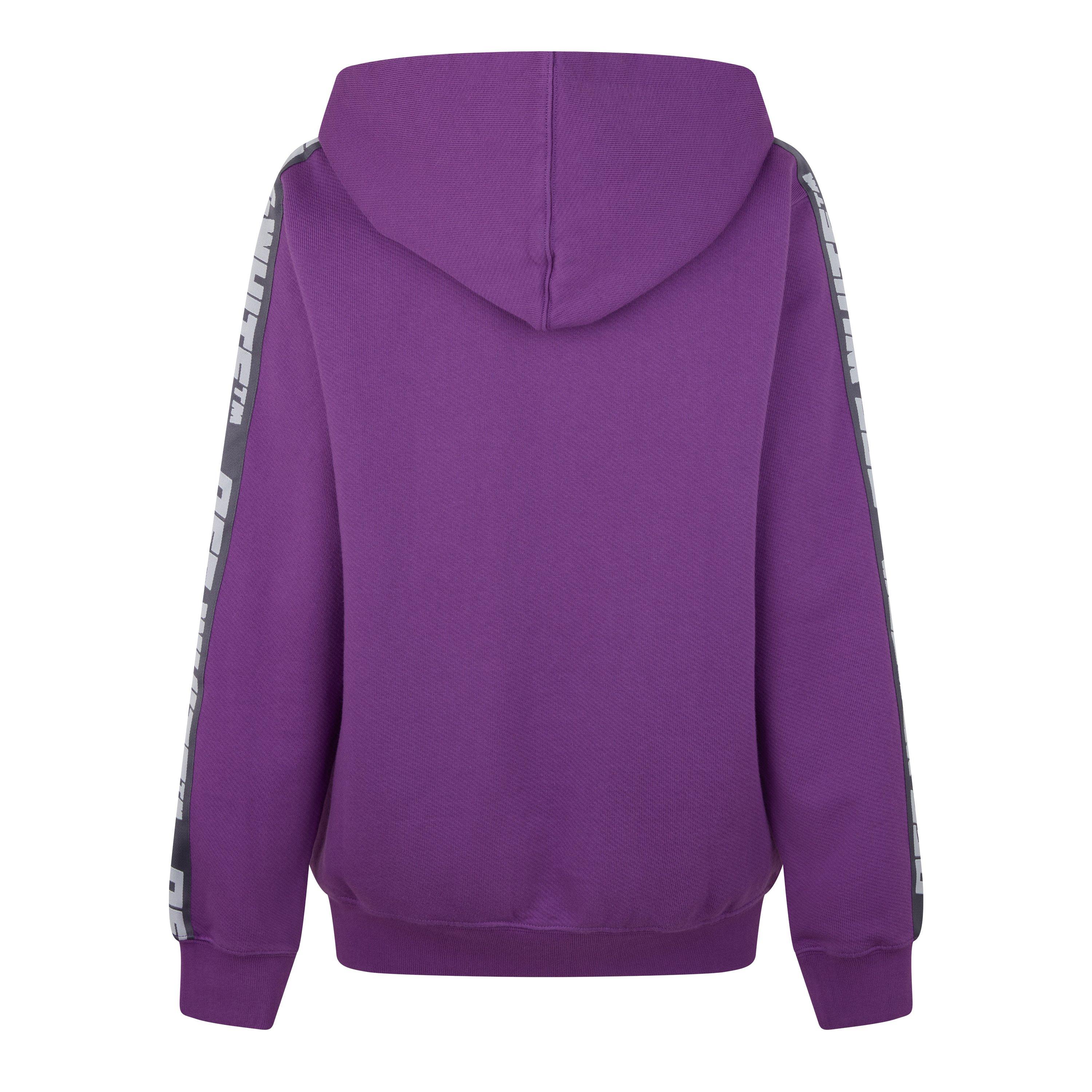 Off White Athl Logo Band Zip Up Hoodie