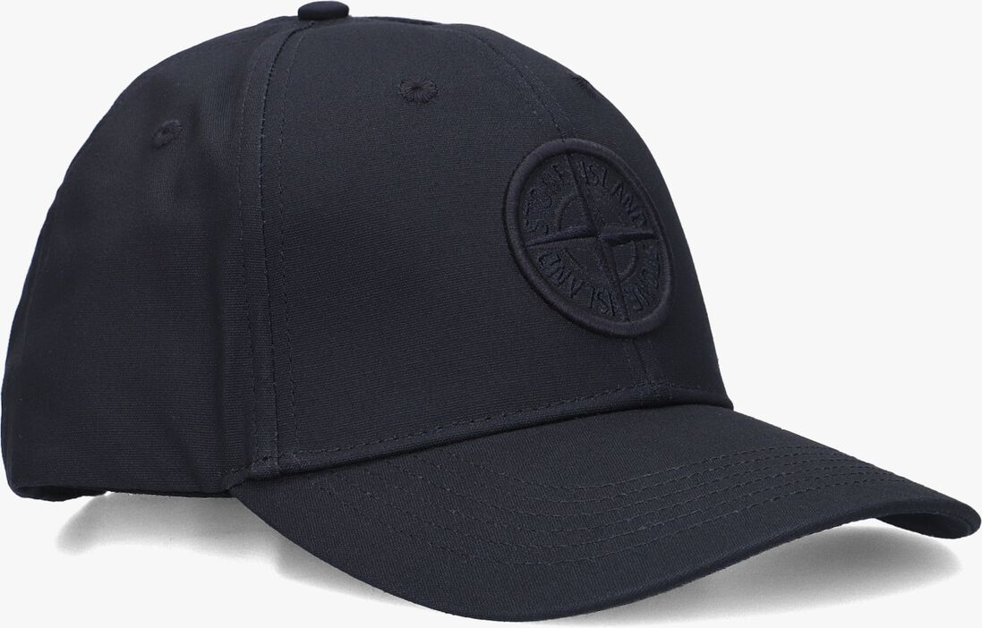 donkerblauwe stone island pet baseball cap