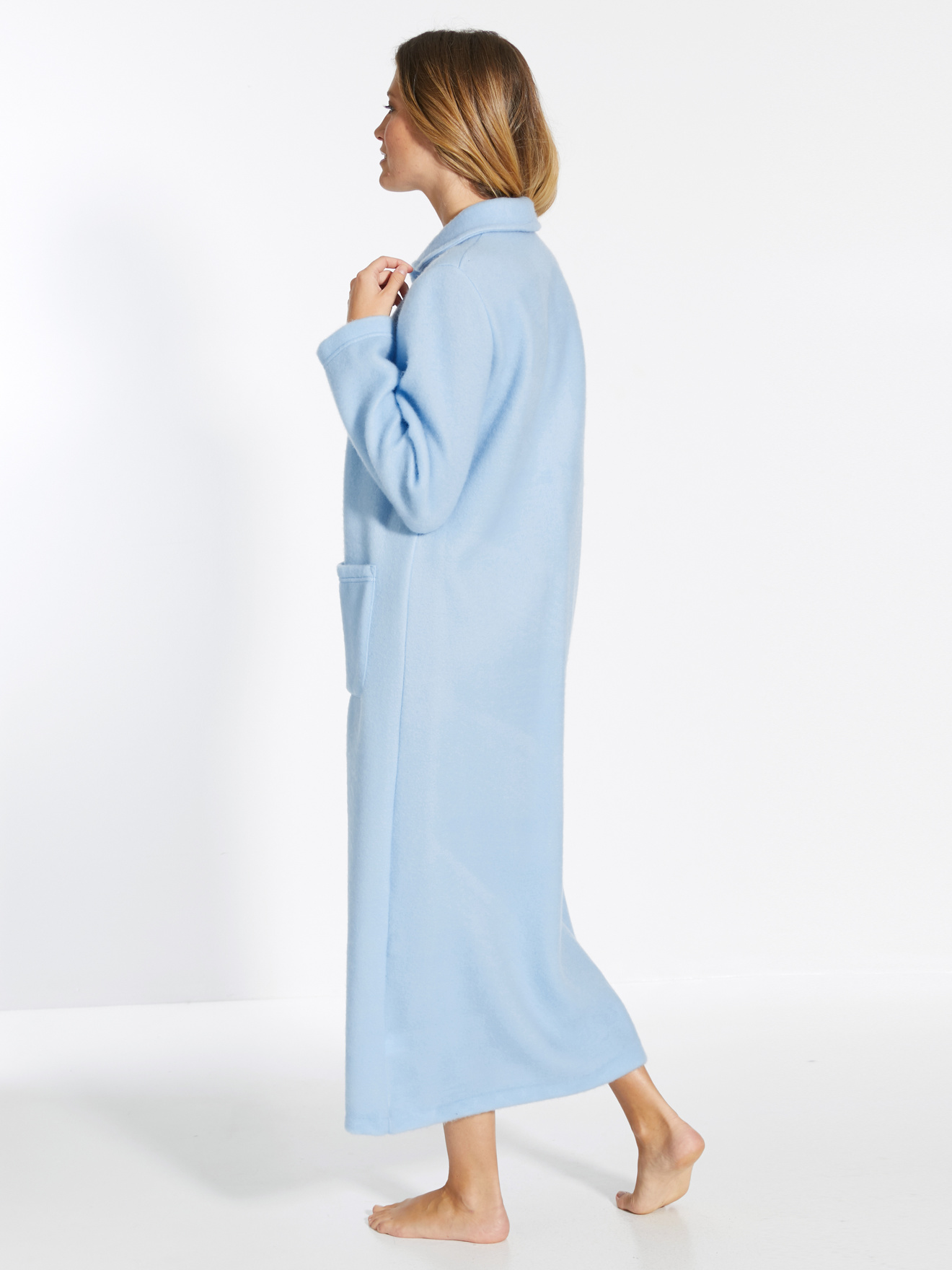 Robe de chambre col Claudine courtelle