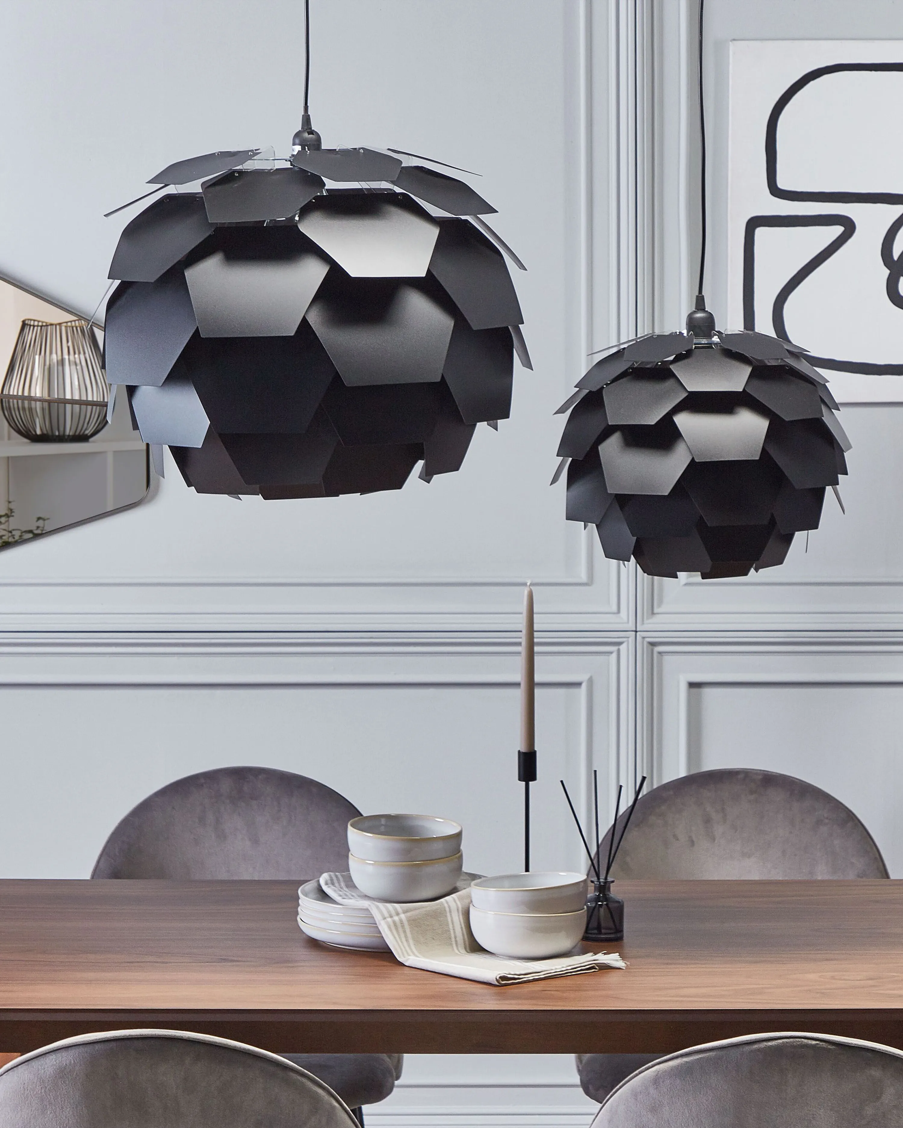 Hanglamp SEGRE L Zwart