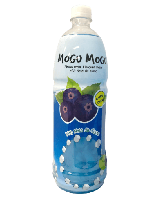 Mogu Mogu Nata de Coco drink met zwarte bessensmaak 1000ml