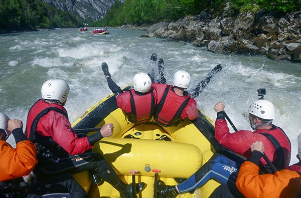 Rafting in Sautens als Abenteuergeschenk