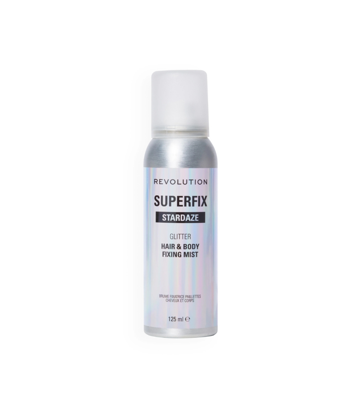 Makeup Revolution - Spray de glitter para corpo e cabelo Superfix Stardaze