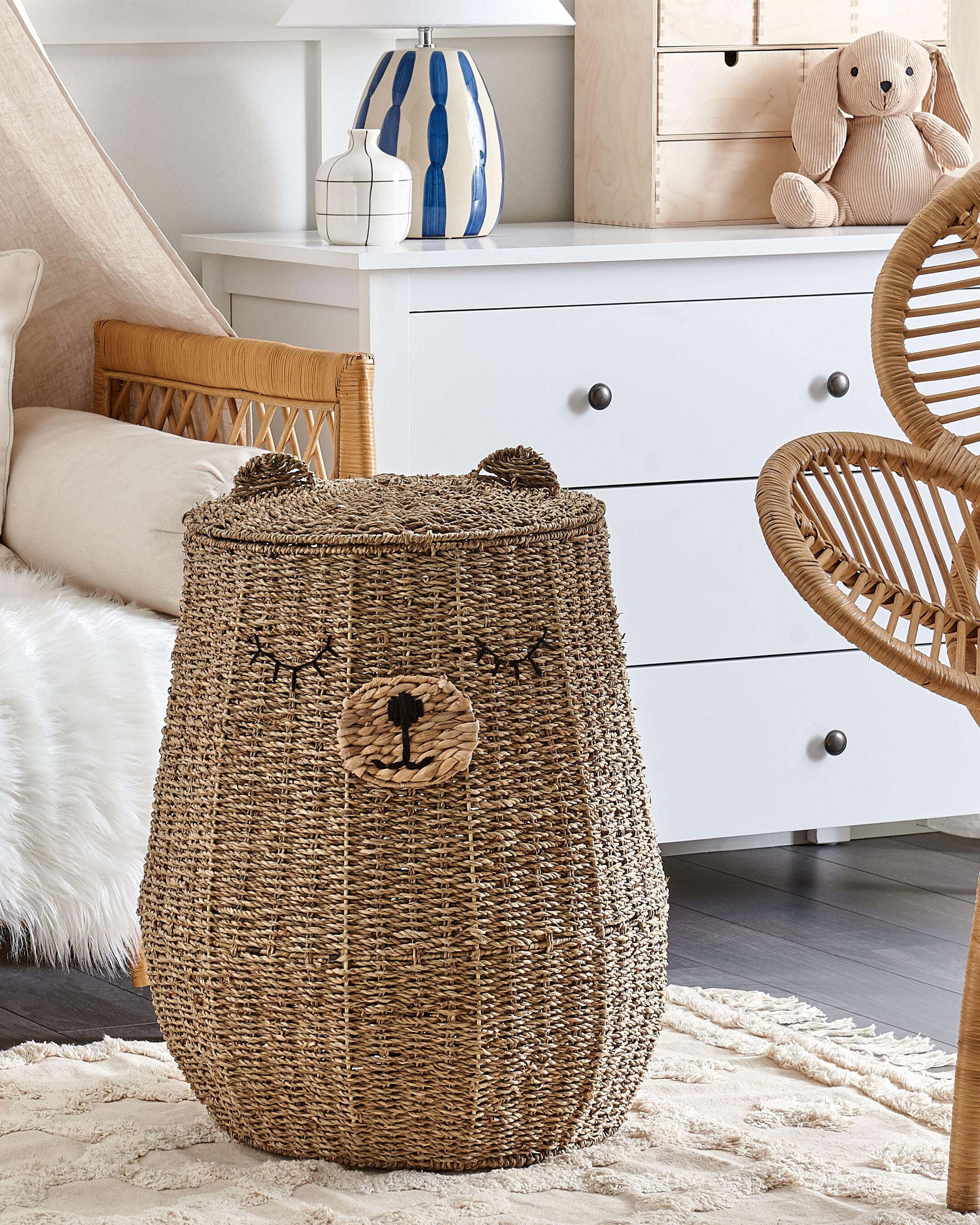 Kindermand Teddybeer FULAN Zeegras Natuurlijk