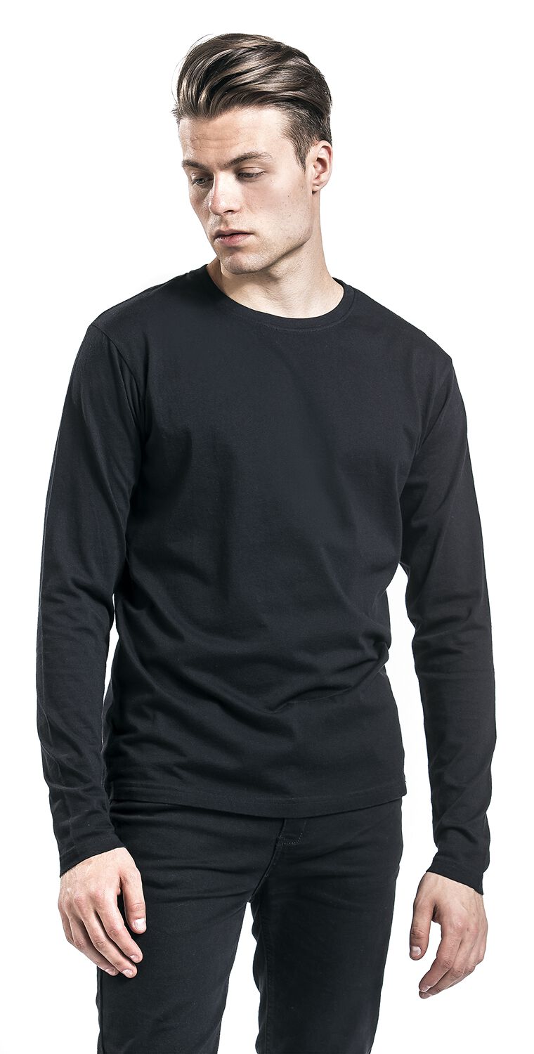 Hauts Manches Longues Noirs Ras-Du-Cou - Lot De 2 | RED by EMP T-shirt manches longues