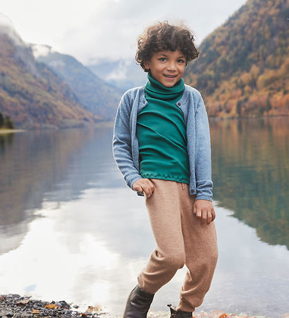 Minimalisma Bluse - Rib - Silke/Bomuld - Bergen - Emerald