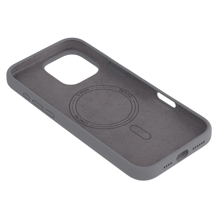 iPhone 16 Pro MagSafe Silikon Case Hülle - Grau