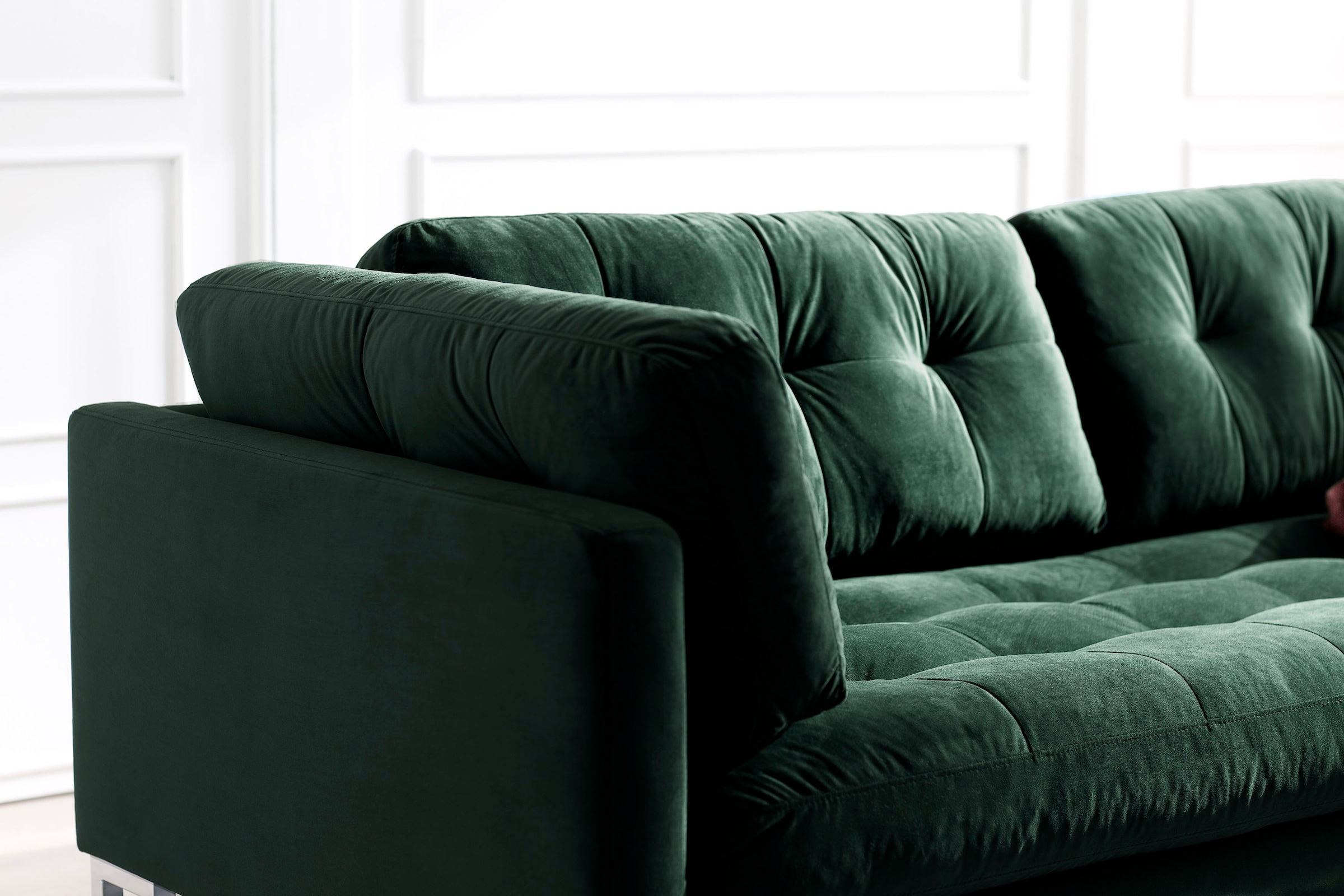 Trends by HG 2-Sitzer »Landau« in Cord-Stoff mit Metallfuss