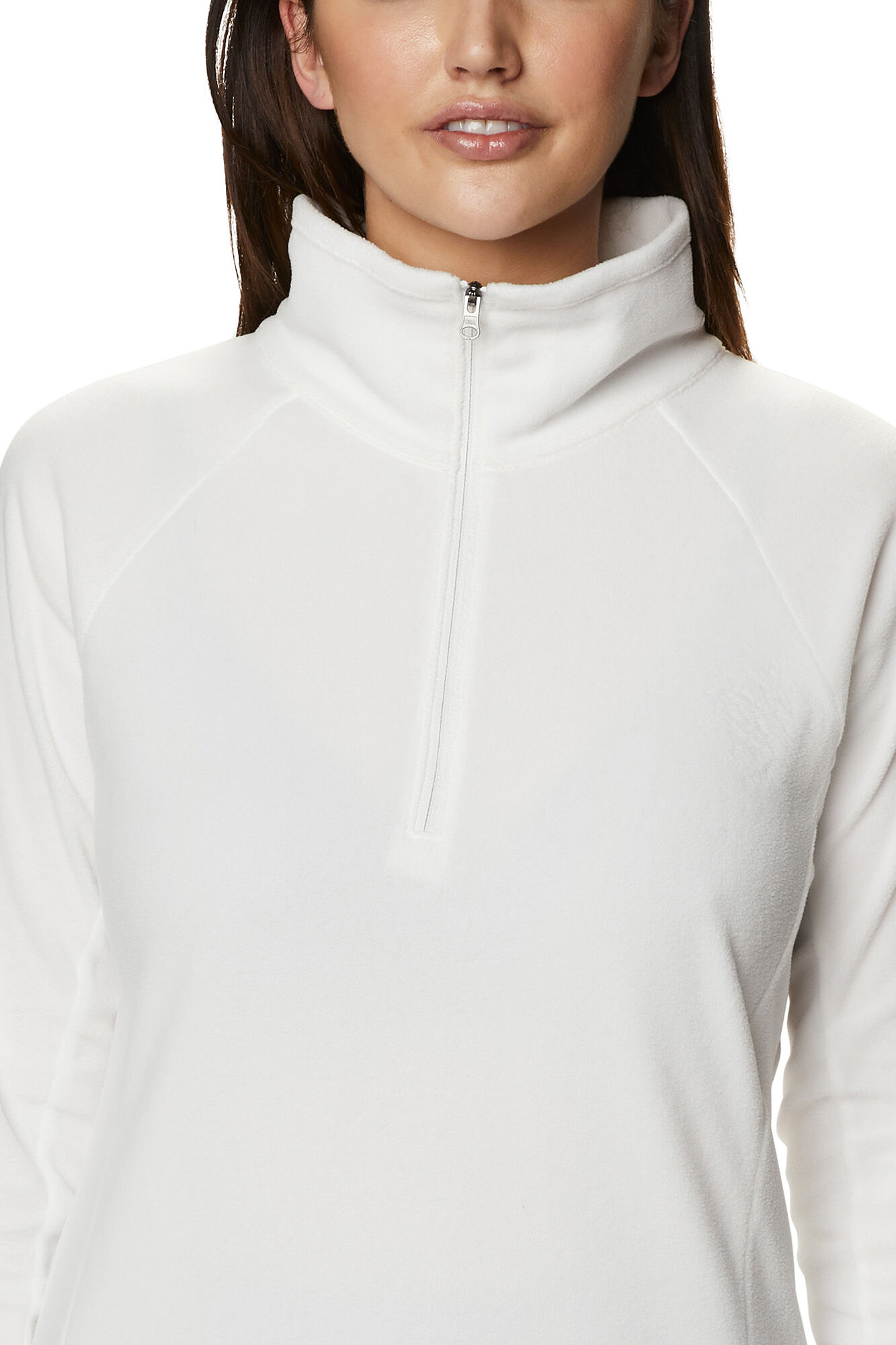 Casaco feminino de lã polar Glacial™ IV com meio zíper Columbia - branco