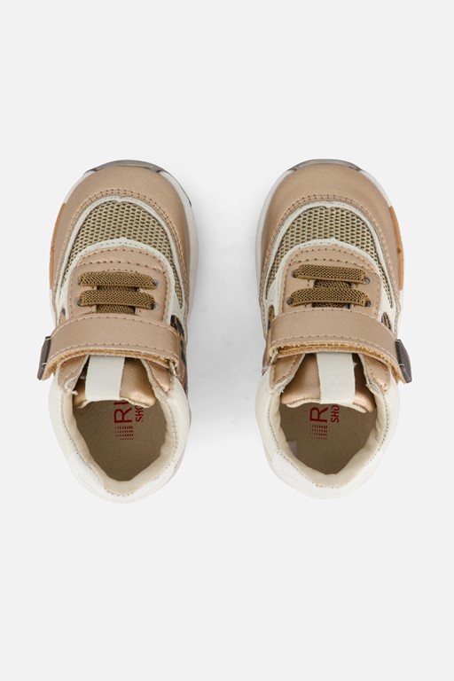 Shoesme Run Flex Sneakers brons Leer