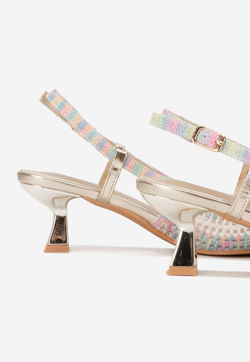 Chaussures à petit talon multicolores Dominga