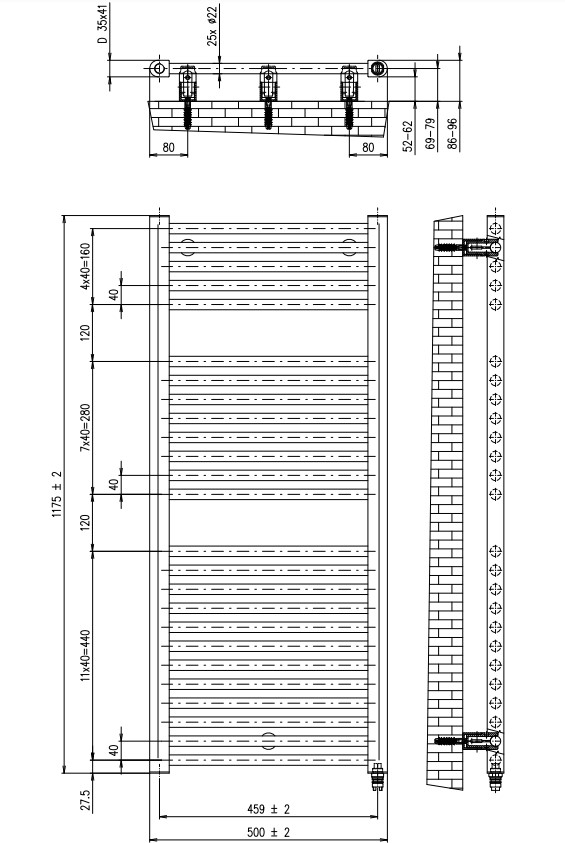 Plieger Palermo NXT Nexus elektrische radiator 50x117.5cm wit glans