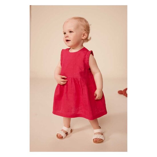 Robe sans manches en lin   Delhi        de               Petit Bateau