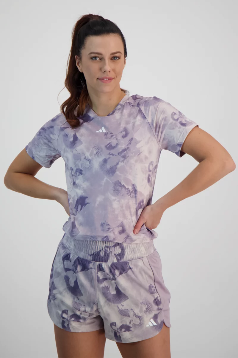 adidas Performance Train Essentials AOP Flower Tie-Dye Damen T-Shirt