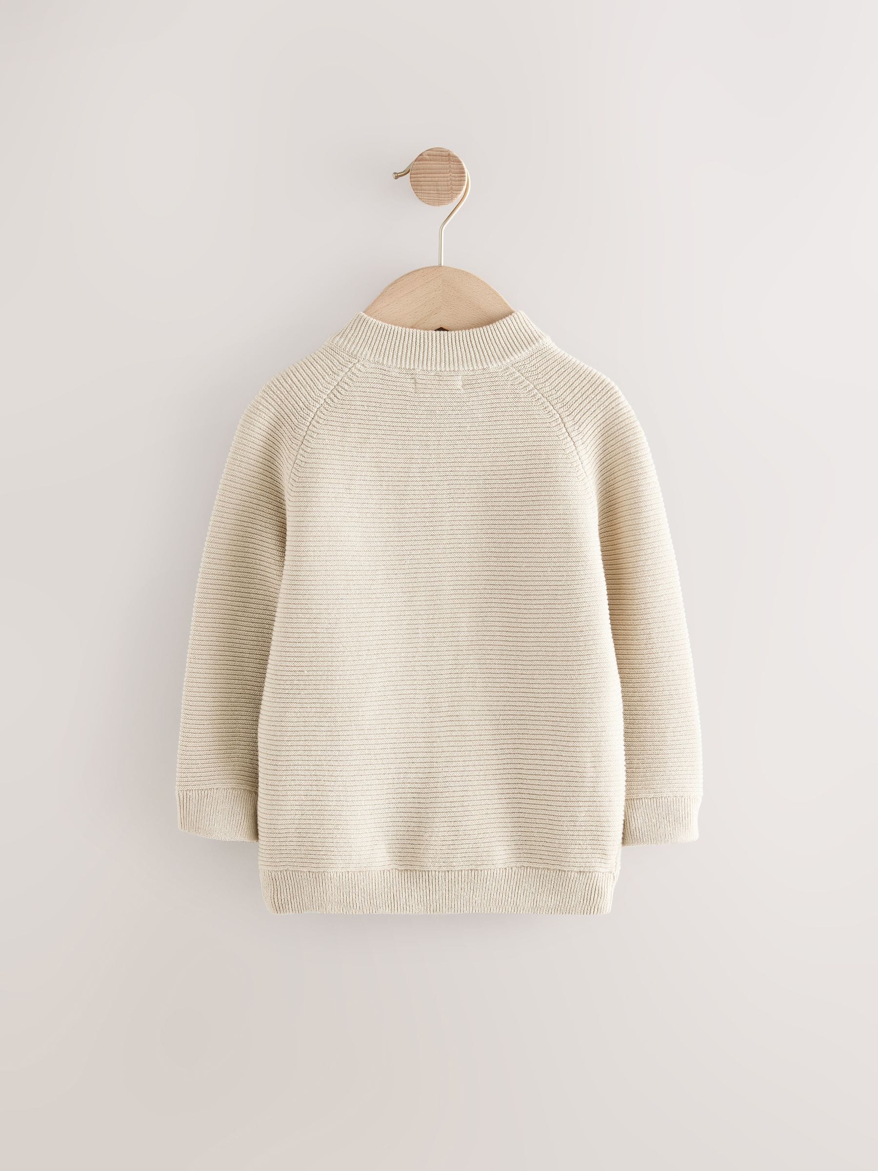 Neutraal met beren - Vest met ritssluiting (3 mnd-7 jr)