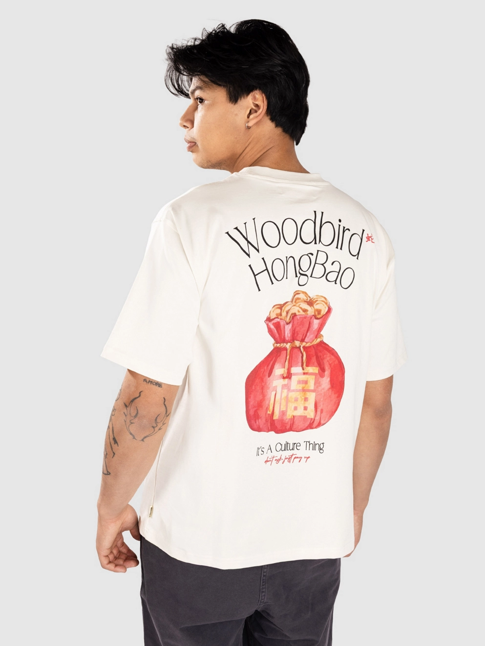 Woodbird WBBaine HongBao T-Shirt off white