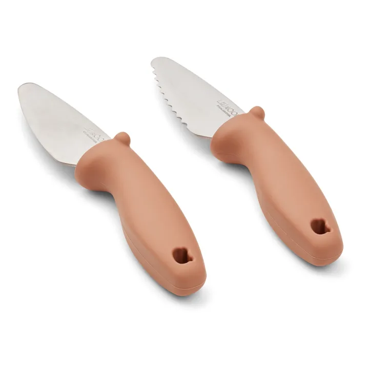Liewood Couteaux en inox Perry - Set de 2 | Rose pâle