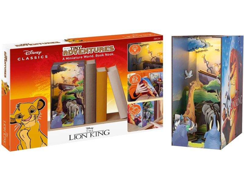 Revell Bausatz Disney The Lion King Zauberhafte Miniaturwelt mit LED-Beleuchtung für Ihr Bücherregal
