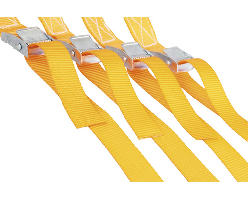 Mamutec spanband met klemgesp, 25 mm, 3 m, 4 stuks