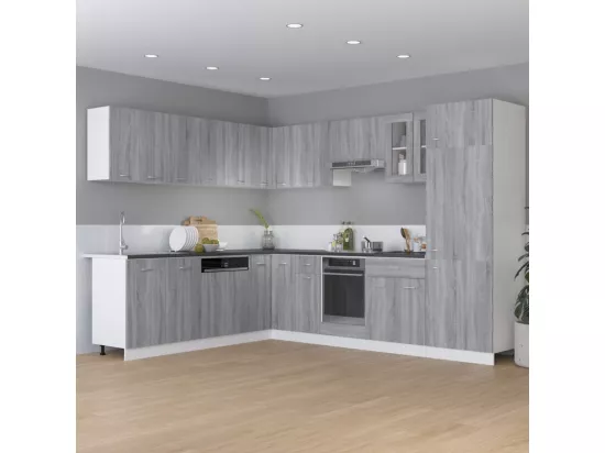 Armoire suspendue Sonoma gris 50x31x60 cm Bois d'ingénierie
