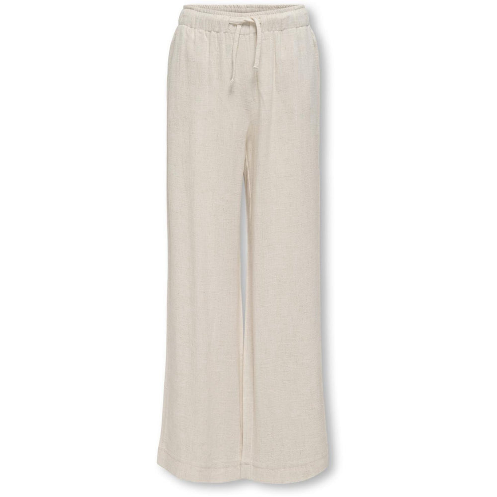 Køb kids ONLY Moonbeam Siesta Pull-Up Hør Blend Bukser Noos