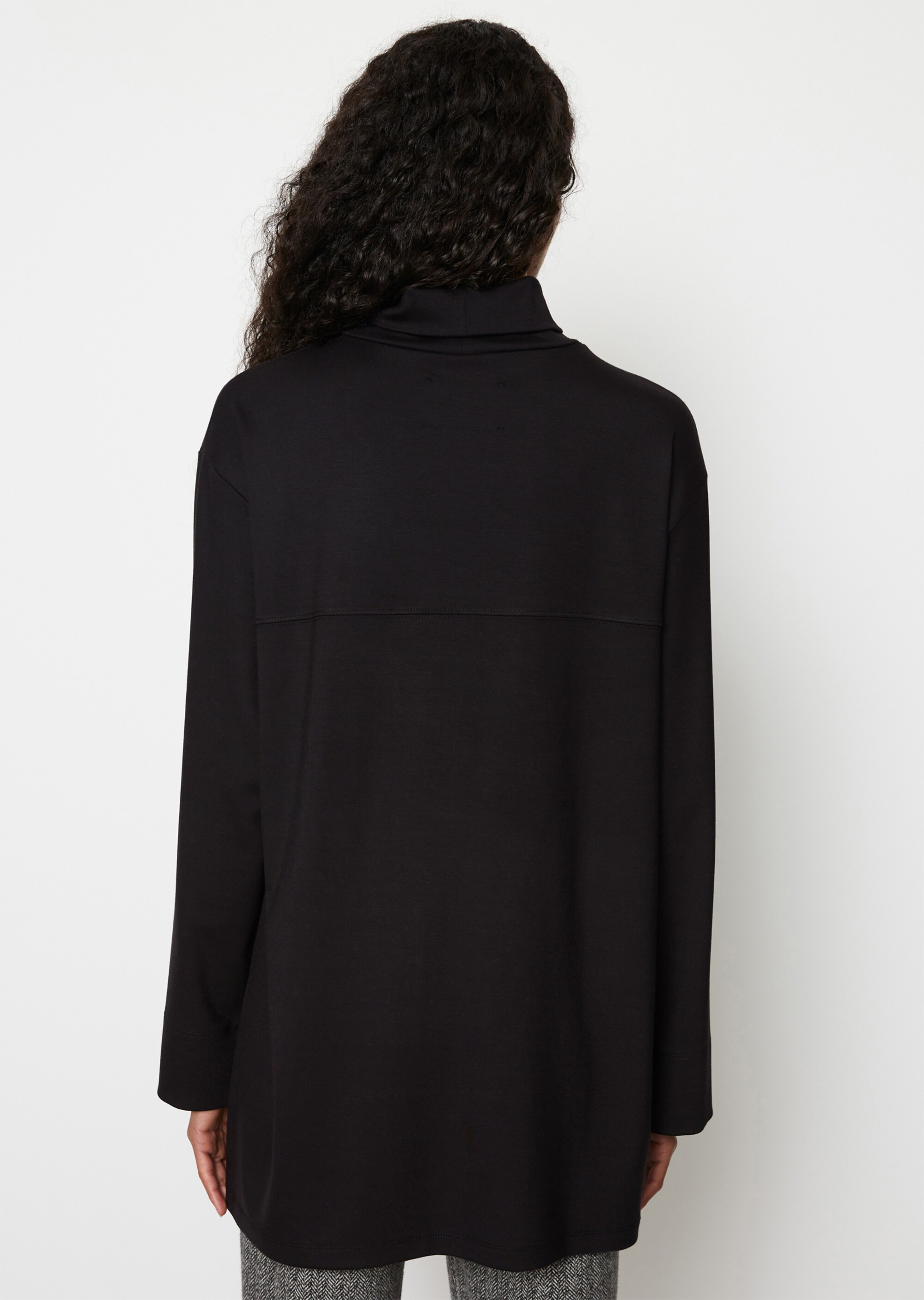 Turtleneck-Sweatshirt relaxedaus TENCEL™ Modal