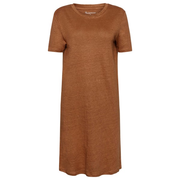 KnowledgeCotton Apparel - Women's Linen S/S T-Shirt Dress - Robe