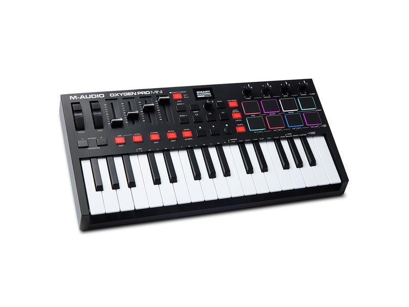 M-Audio Keyboard Controller Oxygen Pro Mini 32-Tasten USB-MIDI Controller mit Smart-Controls und Auto-Mapping
